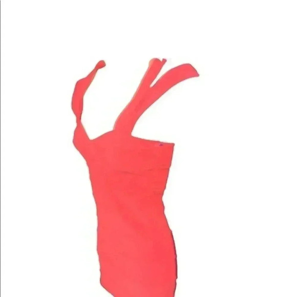 Beautiful Ribbed Minidress in Tangerine! - Picture 10 of 12